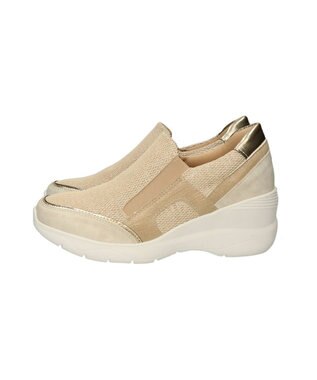 Bridget Birkin 【Round About】ヒールアップスリッポンスニーカー ゴールドコンビ