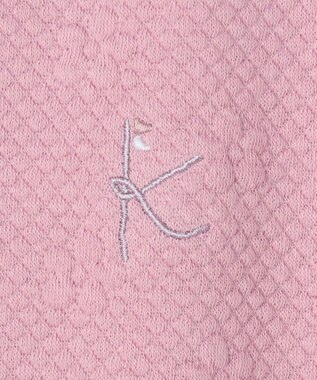 組曲 KIDS 【150-160㎝】フラワーキルト パーカー ラベンダー