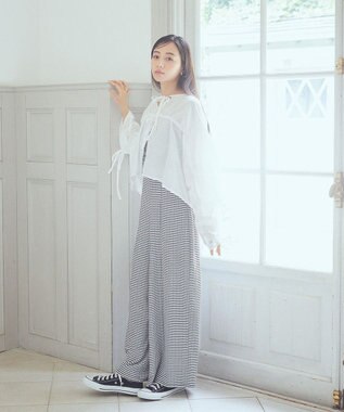 earth music&ecology ワッシャードロスト羽織りシャツ Off White