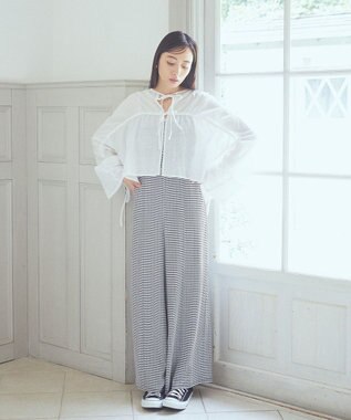 earth music&ecology ワッシャードロスト羽織りシャツ Off White