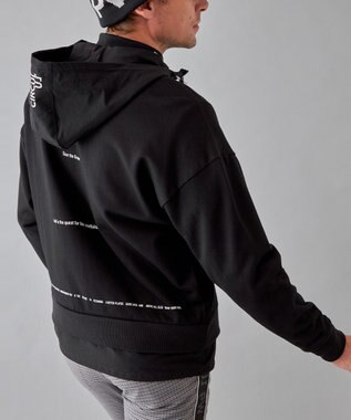 PW CIRCULUS 【MEN】裏毛ジップアップフーディ ブラック系