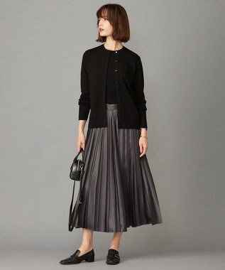 ICB 【洗える】エクストラファインメリノ カーディガン ブラック系