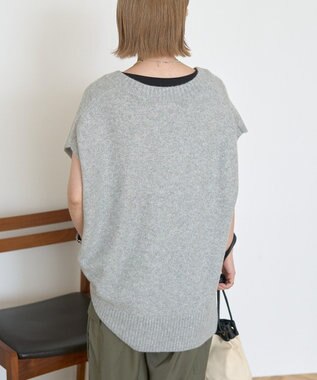 AMERICAN HOLIC ラメ入りＶネックニットベスト Light Gray Mixture