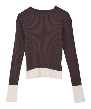 CRAFT STANDARD BOUTIQUE とてもち袖シャギーニットプルオーバー Brown