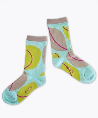 nitorito 【UNISEX】米沢オリジナル柄 nuts 靴下 yellow