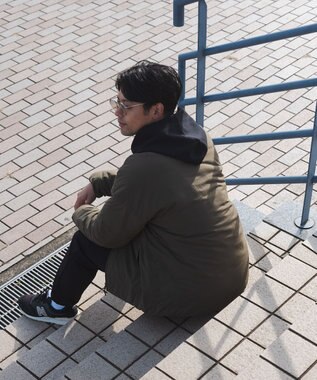 SHARE PARK MENS 【UNISEX】モンスター中綿カーディガン（L・XLサイズ） オリーブ