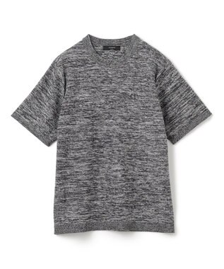 JOSEPH HOMME レクサスムリネ　クルーネック半袖ニット ライトグレー系