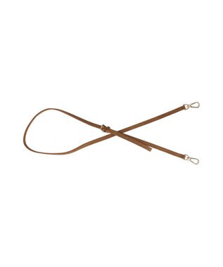 INTER-CHAUSSURES 【CHRISTIAN VILLA】レザーミディアムハンドバッグ ブラウンスウェード