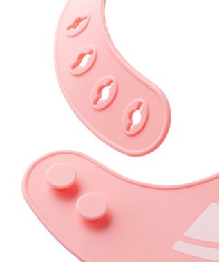 MIKI HOUSE HOT BISCUITS シリコン製 ランチスタイ ピンク