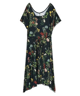 San-ai Resort（三愛水着楽園） ショルダードレス３点セット　13L・15L　【Coral veil（コーラルヴェール）】 ネイビー