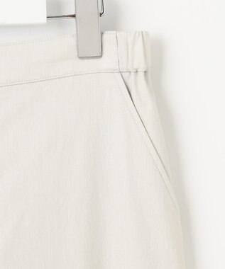 J.PRESS LADIES L 【洗える】セルロースリネンストレッチ イージー パンツ ライトグレー系