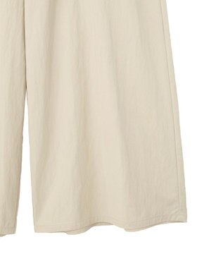 Green Parks 胸元バルーンワイドシルエットサロペット Light Beige