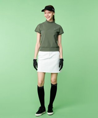 23区GOLF レース使いが上品！【WOMEN】バイザー ブラック系