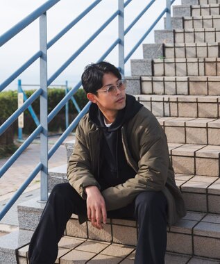 SHARE PARK MENS 【UNISEX】モンスター中綿カーディガン（L・XLサイズ） オリーブ