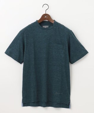 JOSEPH ABBOUD MOUNTAIN 【SPACE／UNISEX】オーガニックコットン ヴィンテージ　カラーTシャツ ダークグリーン系