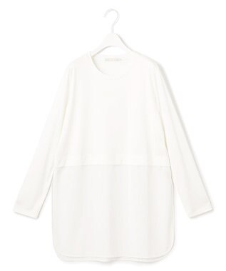 【洗える】シアージャージーコンビ カットソー