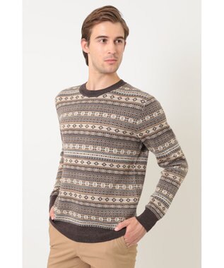 DAKS フェアアイルウールクルーネックセーター