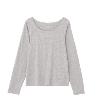 Green Parks バレエネックリブインナー Gray Mixture