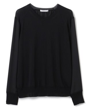 BEIGE， 【WEB限定・洗える】LECERF / ドッキングニットトップス Black