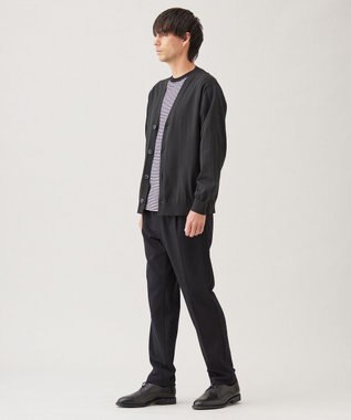 UNFILO MENS スゴ機能美 ニット カーディガン ダークカーキ