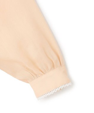 BEIGE， PAULINE / リネンヴィスコースレースブラウス Peach