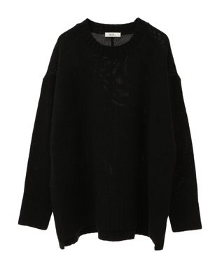 earth music&ecology ウォッシャブルスリットチュニック Black