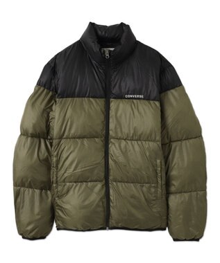 WEGO 【ユニセックス着用ITEM】CONVERSEパテッドジャケット カーキ