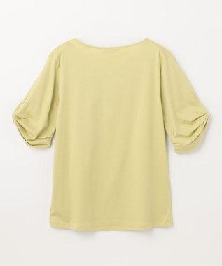 ANY 【接触冷感】シルケットスムース タックスリーブトップス ライム