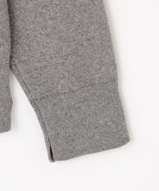 組曲 S 【加藤ローサさん着用】コットンカシミヤMIX刺繍入りニット ライトグレー系