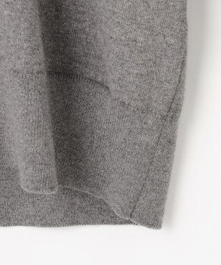 組曲 S 【加藤ローサさん着用】コットンカシミヤMIX刺繍入りニット ライトグレー系