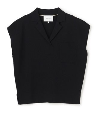 BEIGE， NADIA / ストレッチ スキッパーニット Black