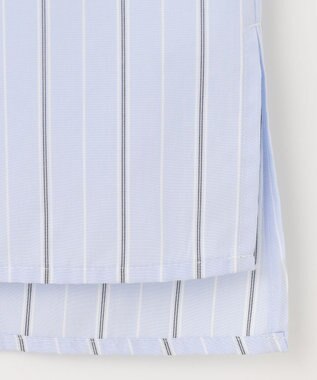 J.PRESS LADIES L 【洗える】ランダムストライプ シャツカラー ブラウス サックスブルー系1