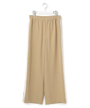 ICB ベルベットライン トラックワイドパンツ ベージュ
