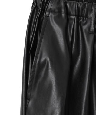 WEGO 【ユニセックス着用ITEM】合皮イージータックパンツ ブラック