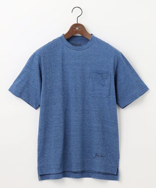 JOSEPH ABBOUD MOUNTAIN 【SPACE／UNISEX】オーガニックコットン ヴィンテージ　カラーTシャツ サックスブルー系