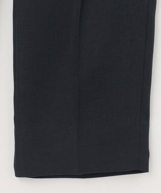 自由区 L 【洗える】ツイステッドダブルクロス テーパード パンツ ネイビー