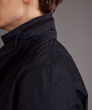 JOSEPH ABBOUD 【3WAY/撥水/INフード/ダウンライナー付】 3WAY高機能ダウンコートインターレースメモリーダウン ネイビー系