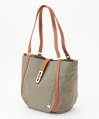 LA BAGAGERIE ひねり金具付きエレガンストート　Sサイズ グレージュ