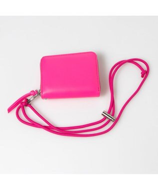 UNBILLION ペルケ perche / 蛍光レザーストラップ付き・ジャバラカードウォレット