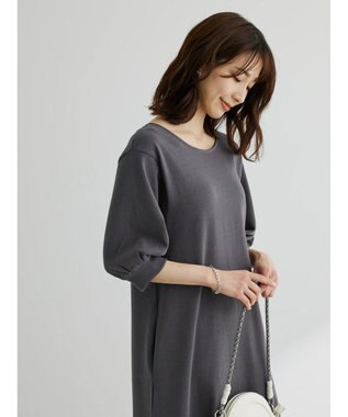 Green Parks ・Ｄｏｕｂｌｅ　Ｆｌａｇｓ　１０ｏｚバルーンソデワンピ Charcoal Gray