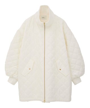 earth music&ecology キルティングバルーンコート Ivory