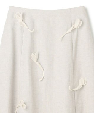 TOCCA 【洗える】TULIP FLUFF スカート ライトグレー系