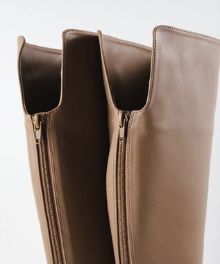 BONTRE 【MIONOTIS/ミオノティス】バックファスナーインヒールロングブーツ/40812 トープ