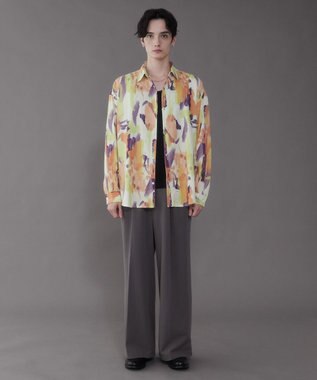 WEGO アムンゼンパターンBIGシャツ（LS） 柄4