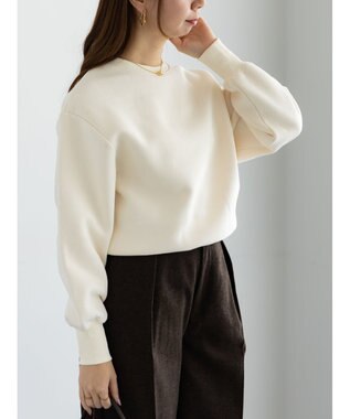 Te chichi ワンポイント刺繍裏起毛プルオーバー