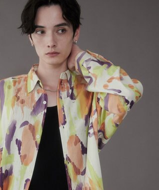 WEGO アムンゼンパターンBIGシャツ（LS） 柄4