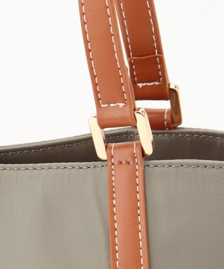 LA BAGAGERIE ひねり金具付きエレガンストート　Sサイズ グレージュ