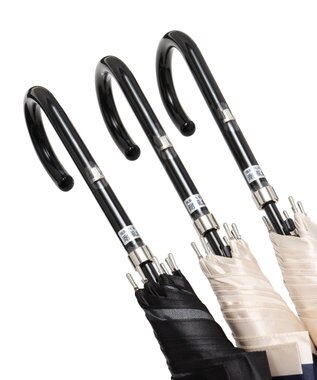 MOONBAT LANVIN COLLECTION 長傘 ローズ サテンプリント ジャンプ 耐風 ディープブルー