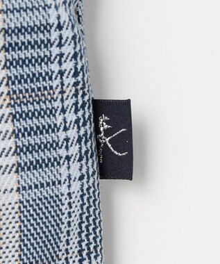 組曲 KIDS 【110-140㎝】グレンチェック キュロット サックスブルー