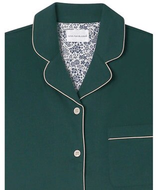 une nana cool 【綿100%】なめらかハイゲージ天竺パジャマ MADE WITH LIBERTY FABRIC グリーン